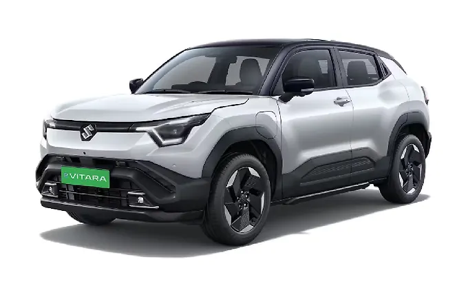 Maruti Suzuki e Vitara - Arctic White with Bluish black roof