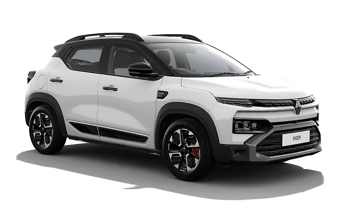 Renault Kiger - Ice Cool White with Black roof