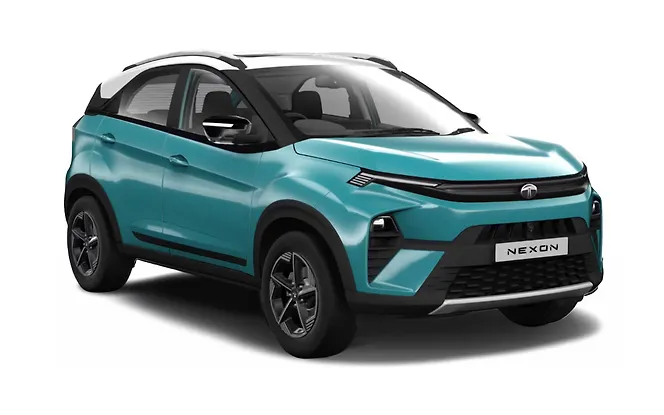 Tata Nexon - Ocean Blue with White Roof