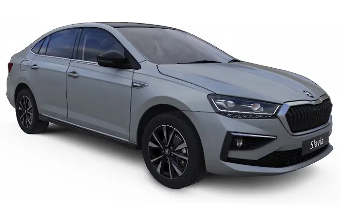 Skoda Slavia - Brilliant Silver with Black roof