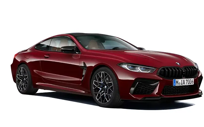 BMW M8 Aventurine Red metallic