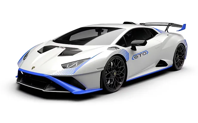 Lamborghini Huracan STO Bianco Asopo Blu Le Mans Contrast