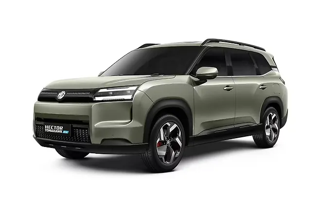 MG Hector Tomahawk EV - Khaki Green