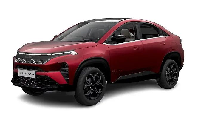 Tata Curvv Nitro Crimson With Black Roof