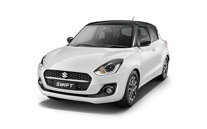 Maruti Suzuki Swift - Pearl Arctic White with Pearl Midnight Black Roof