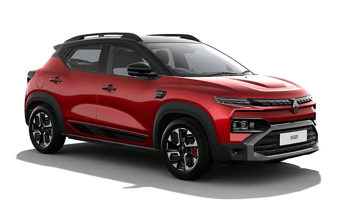 Renault Kiger - Radiant Red with Mystery Black roof