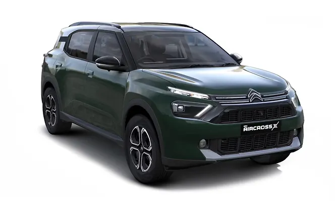 Citroen Aircross X - Deep Forest Green with Perla Nera Black roof