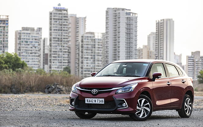 Toyota Glanza Front Left View