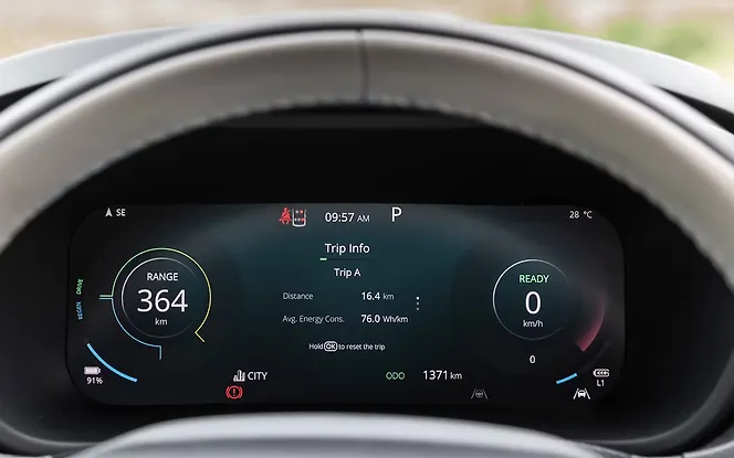 Tata Curvv EV Dashbaord Display