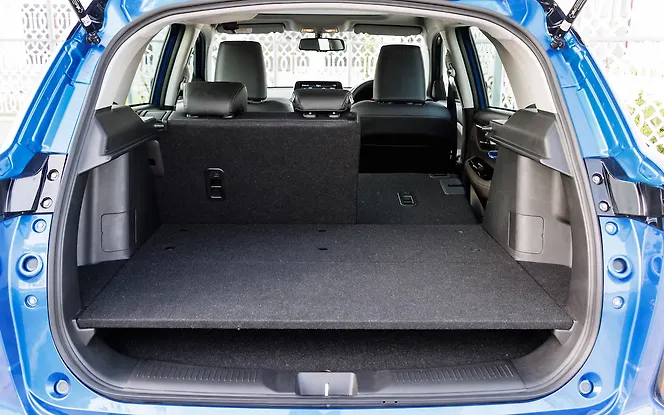 Toyota Urban Cruiser Hyryder Bootspace with Split Seat Folded