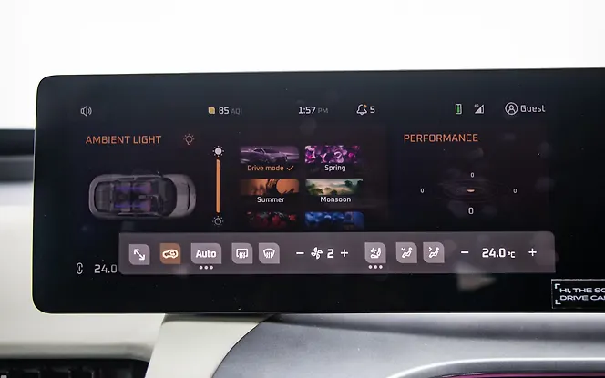 Mahindra BE 6 AC Controls