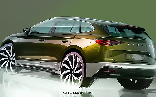 Skoda Enyaq Rear Left View