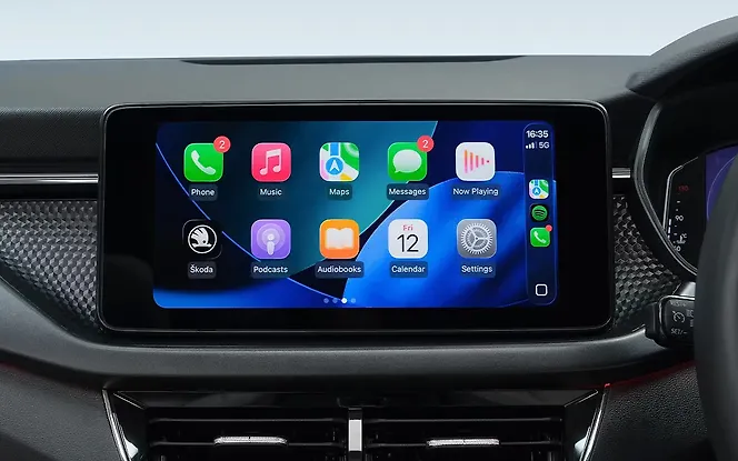 Skoda Kushaq Facelift Infotainment Display
