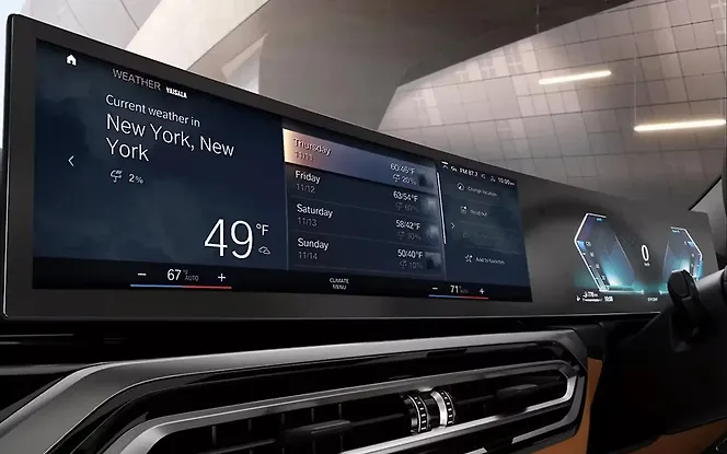 BMW 3 Series LWB Infotainment Display