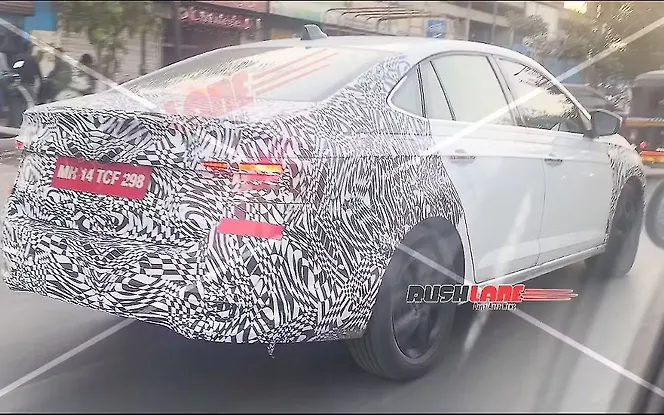 Skoda Slavia Facelift Right Rear View Skoda Slavia Facelift Right Rear View