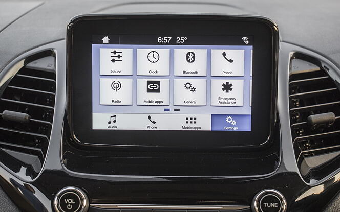 Ford Aspire Infotainment Display