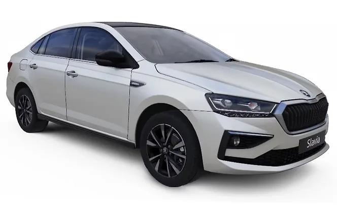 Skoda Slavia - Candy White with Black roof