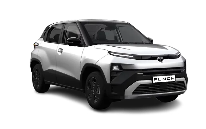 Tata Punch - Pristine White With Black roof Tata Punch - Pristine White With Black roof