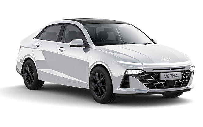 Hyundai Verna - Atlas White with Black Roof