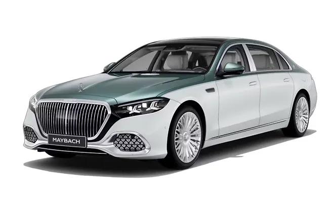 Mercedes-Benz Maybach S-Class - Opal White Bright / Verde Silver Metallic Mercedes-Benz Maybach S-Class - Opal White Bright / Verde Silver Metallic