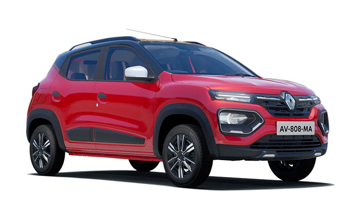 Renault Kwid - Fiery Red with Black Roof