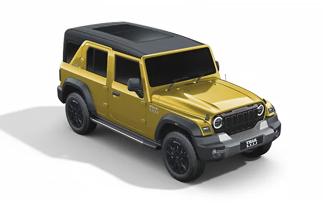 Mahindra Thar Roxx Citrine Yellow