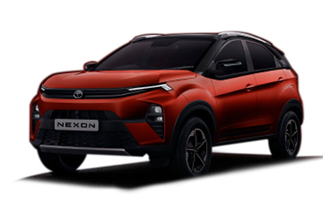 Tata Nexon - Flame Red with Black Roof